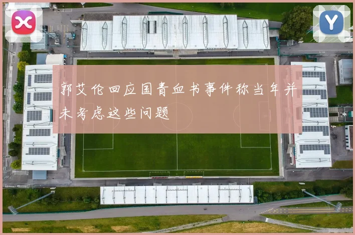 郭艾伦回应国青血书事件称当年并未考虑这些问题
